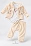 Baby Girl Set Floral Patterned Cardigan Bodysuit Trousers 3-Piece Set Premium Set 3 6 9 12 Months - 5