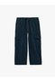 Comfortable Fit Pocketed Cotton Cargo Jean Pants with Drawstring Waist