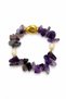 Natural Stone Bracelet (Amethyst - Baroque Pearl)