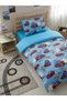 Single Size 120X200 Fitted Sheet Bedding Set, 155X230 Zippered Duvet Cover, Children's Version Princess-Car-Offroad 3-Piece Bedding Set - 3