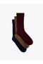 Cotton Ribbed 3-Piece Sock Set