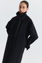 Buckle Detailed Long Trench Coat - 4