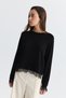 Lace Detail Knit Sweater - 4