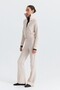 Zippered Sweatshirt and Bell-Bottom Sweatpants Set - 2