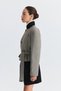 Gingham Contrast Collar Jacket - 5