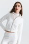 Zippered Sweatshirt and Bell-Bottom Sweatpants Set - 3