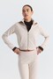 Zippered Sweatshirt and Bell-Bottom Sweatpants Set - 5
