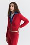 Zippered Sweatshirt and Bell-Bottom Sweatpants Set - 7