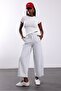 Gray Elastic Waist Sweatpants 48493 - 2