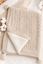 Girl Boy Unisex 5-Piece Luxury Knitwear Newborn Baby Hospital Discharge Set with Plush Lining and Blanket in Boxed Gift - 5