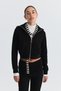 Zippered Sweatshirt and Bell-Bottom Sweatpants Set - 3