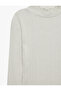 Long Sleeve Shimmering Ruffle Detailed High Neck Knit Sweater - 7