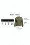 Women's Black Crew Neck Basic Diagonal Textured Sweatshirt - 4