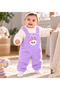 Baby Girl Plush Jumpsuit Set with Rabbit Pattern, Warm and Soft Winter Jumpsuit 6-9-12 Months - 3