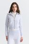Zippered Sweatshirt and Bell-Bottom Sweatpants Set - 3