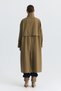 Buckle Detailed Long Trench Coat - 5