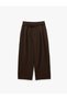 Loose Cut Balloon Fit Barrel Pants with Tie-Up Detail - 5