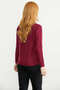 Collar Detailed Basic Knitwear Sweater - Burgundy - 6