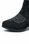 Women's Black Western Printed Thick Heeled Cowboy Boots Sara - 7
