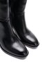 Women's Black Comfortable Thick Heeled Stylish Boots - 3