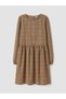 Esvab • Modern & Distinctive Checkered Embroidered Girls' Dress