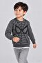 Boys' 2-Piece Sweatshirt Set with Spider Embroidery and Print Detail - 7