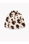 Long Sleeve, Pocketed, Loose Fit, Stand Collar, Zippered Fleece Coat - 3