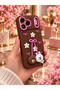 iPhone 17 Pro Max Compatible - Cute Silicone Phone Case with Embossed 3D Bow & Daisy Pattern - Camera Protected - 2