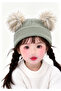 Baby Kids Double Pompom Beanie Unisex Winter Warm Hat 0-4 Years Old - 2