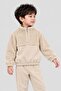 Unisex Children's Plush Zippered Fleece Tracksuit Set - 2