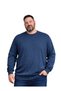Indigo Crew Neck Knitwear Plus Size Men's Sweater