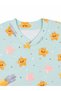 Girl's Star Patterned Mint Green Long Sleeve Pajama Set - 4