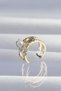 Gold-Toned Rice-Shaped Beaded Octopus Earcuff Earrings - Lisinya LSELDR06 - 2