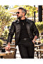 Men's Monza Double Zipper Faux Leather Jacket - 7