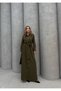 Thick Woven Shirt Model Dress - Khaki - 3