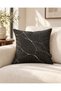 Pietra Digital Printed 1 Piece Marble Patterned Throw Pillow Cover Anthracite Gray Beige Colored Marble Patterned Decorative Throw Pillow Cover with Double-Sided Hidden Zipper - 4
