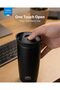 TempGuard Insulated Travel Mug 350ml | Stainless Steel Thermal Coffee Cup with One-Touch Push Button Lid | Double Wall Vacuum Flask Keeps Hot 8H & Cold 24H - BLack - 2