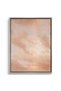 Minimalist Pastel Peach Cloud Nature Wall Art | Portrait Framed Canvas Print | Luxury Modern Botanical Decor for Living Room - 2