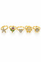 Girl's Mixed Figure Colorful Ring Set Adjustable Cute Children's Jewelry Accessory - 3