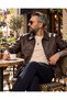 Men's Monza Double Zipper Faux Leather Jacket - 5