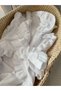 Muslin Coverlet 4 Layers with Ruffles Organic Natural Fabric