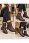 Women's Victor Skin Zipper Detailed Comfortable Short Ankle Boots - 3