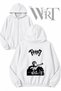 Berserk Guts Soldier Back Printed Zippered Hooded White Cardigan (2 Yarns)