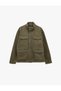 Long-Sleeved, Cotton-Lined, Pocketed, Comfortable Fit, Zippered, Stand-Up Collar, Jean Jacket.