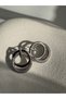 Silver Color Zircon Stone Earrings (2.2 cm)