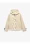 Hooded Long Sleeve Buttoned Pocketed Cashmere Jacket