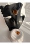 Gold Color Amber Earrings (3.5 cm) - 5