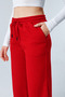 Sorane Red Winter Fleece-Lined Sweatpants - 3