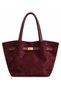 Women's Suede Wide Model Shoulder Bag