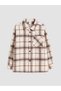 Checkered Embroidered Gabardine Boys' Shirt from Uzg Store for Style Enthusiasts